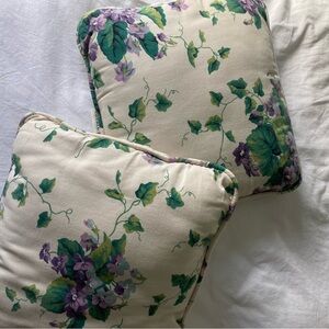 Waverly Sweet Violets Cotton Floral Throw Pillows